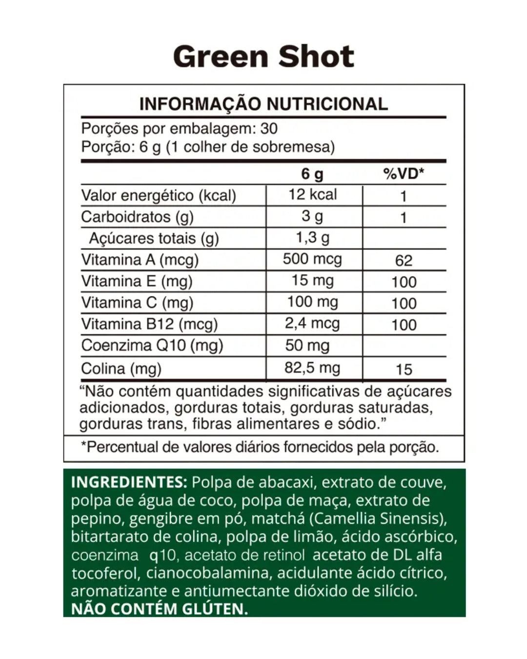Green Shot 180g - Ocean Drop