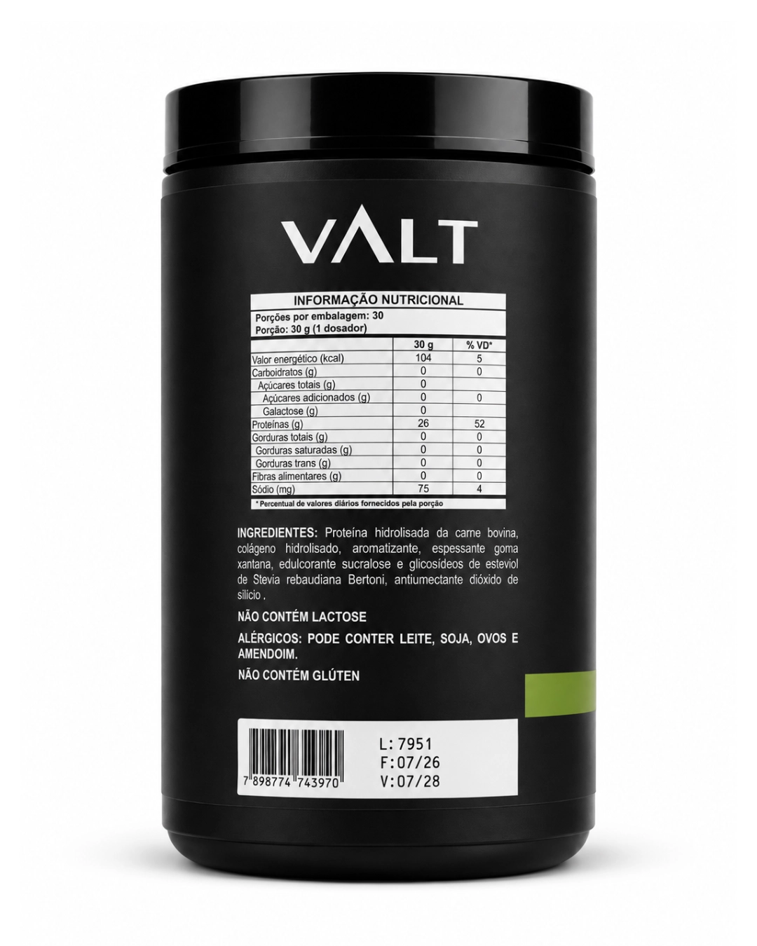 Beef Protein Abacaxi com Hortelã 900g - Valt