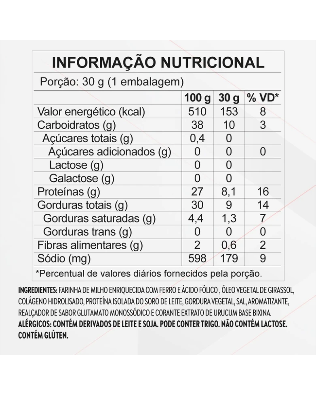 Protein Chips Sabor Cebola e Salsa30g - Topway