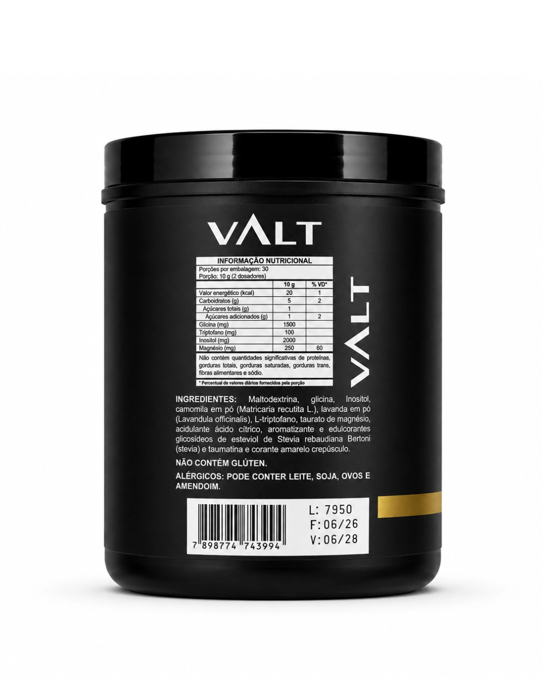 Magnésio Inositol 300g Sabor Maracujá - Valt
