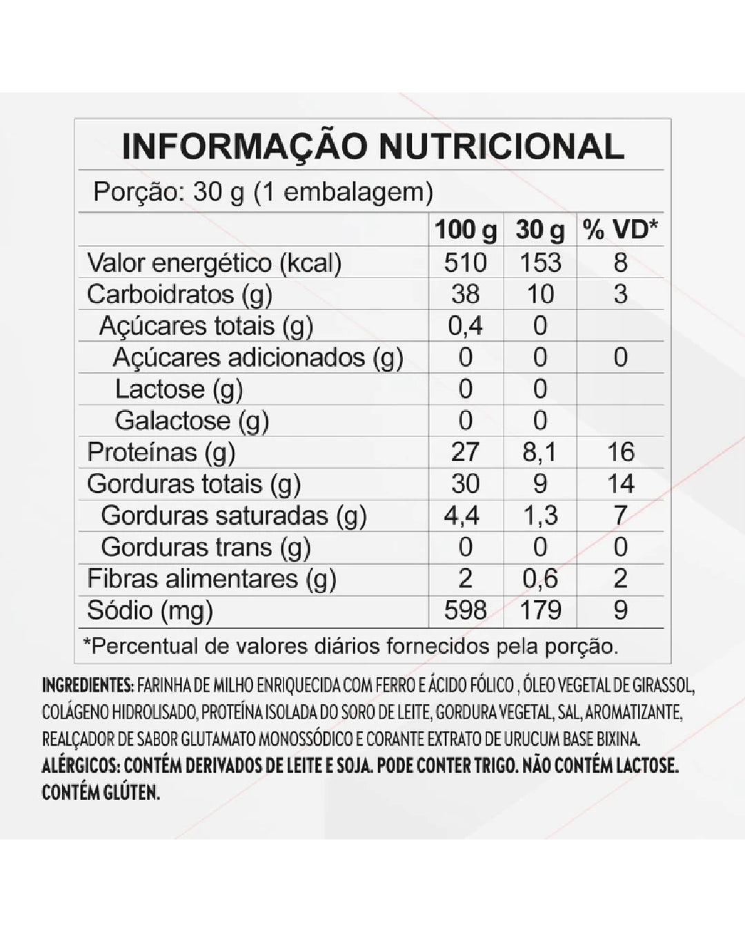 Protein Chips Sabor Churrasco 30g - Topway
