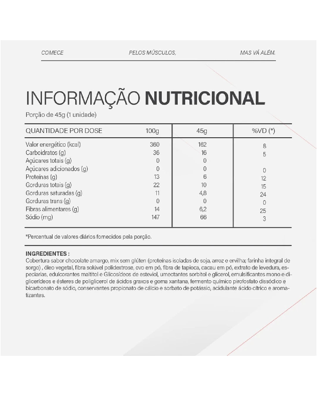 Protein Pao De Mel 45G - Topway