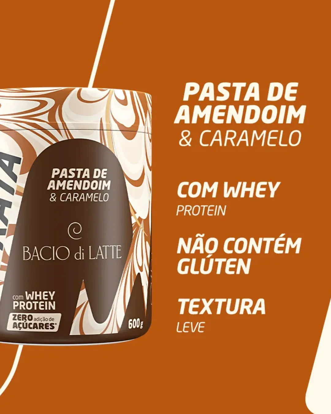 Pasta 600g Sabor Caramelo Bacio di Latte - Nutrata