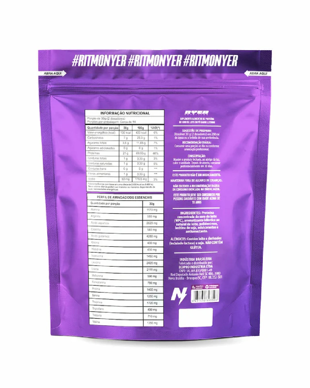 Whey Protein Nyer Refil 420g - Leitinho
