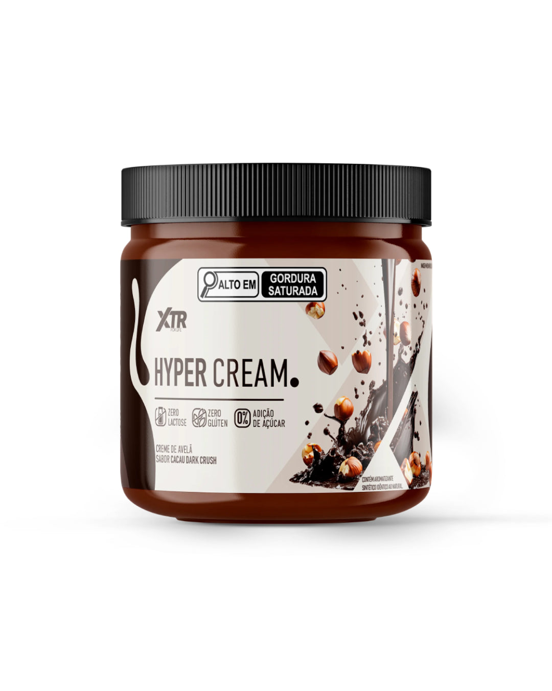 Hyper Cream Creme de Avelã Sabor Cacau Dark Crush 200g  - XTR