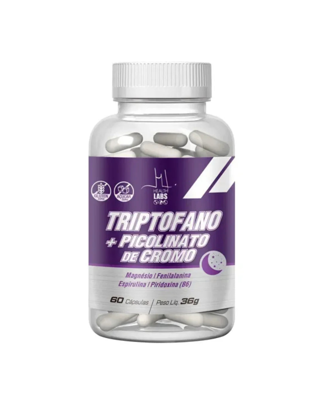 Health Labs Triptofano + Picolinato de Cromo 60 cps