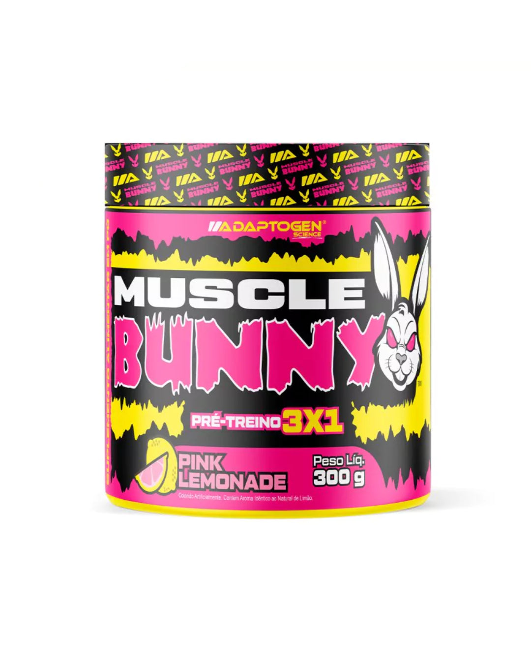 Muscle Bunny Pré Treino 300g Pink Limonade - Adaptogen