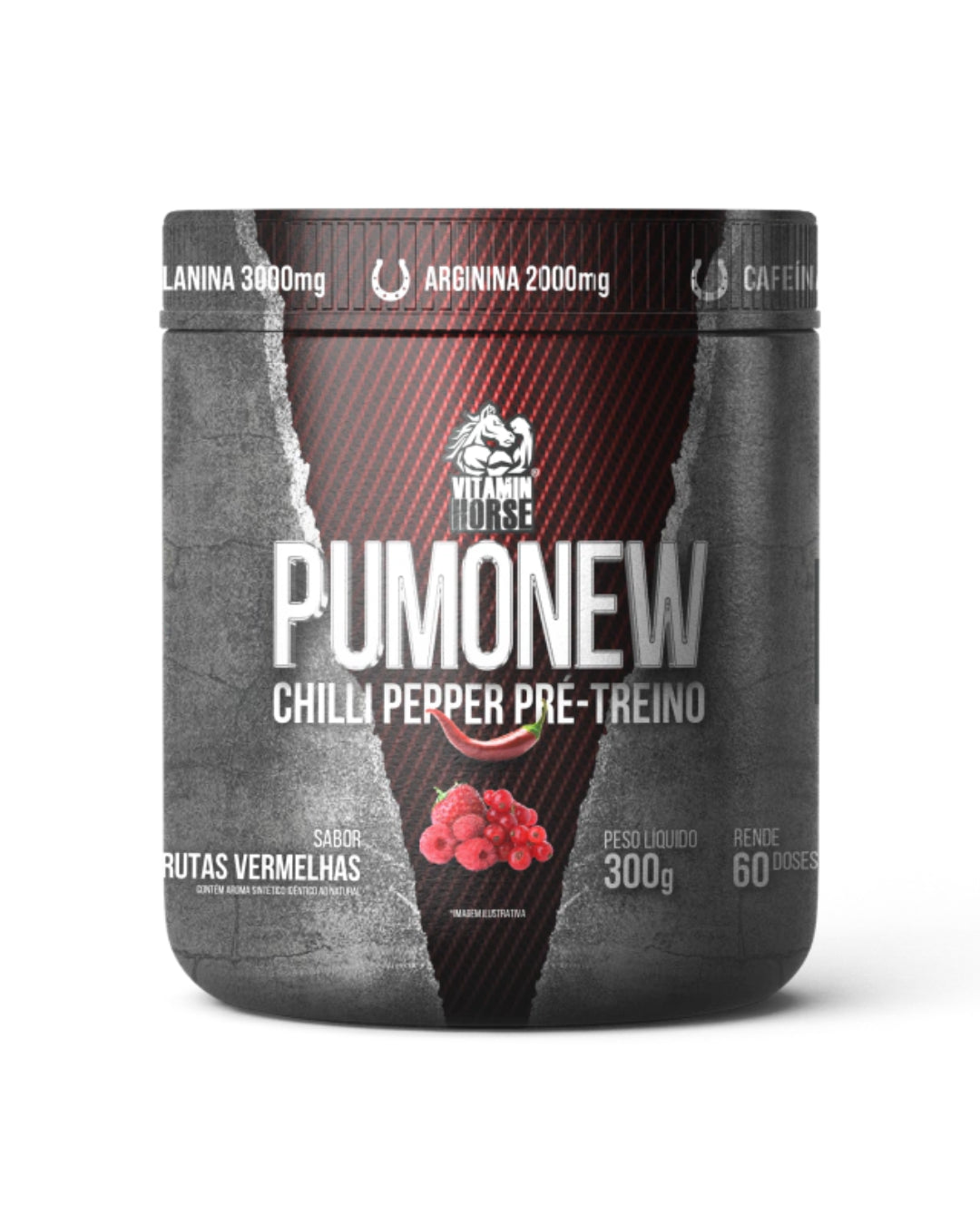 Pumonew Chilli Pepper Frutas Vermelhas 300g - Vitamin Horse