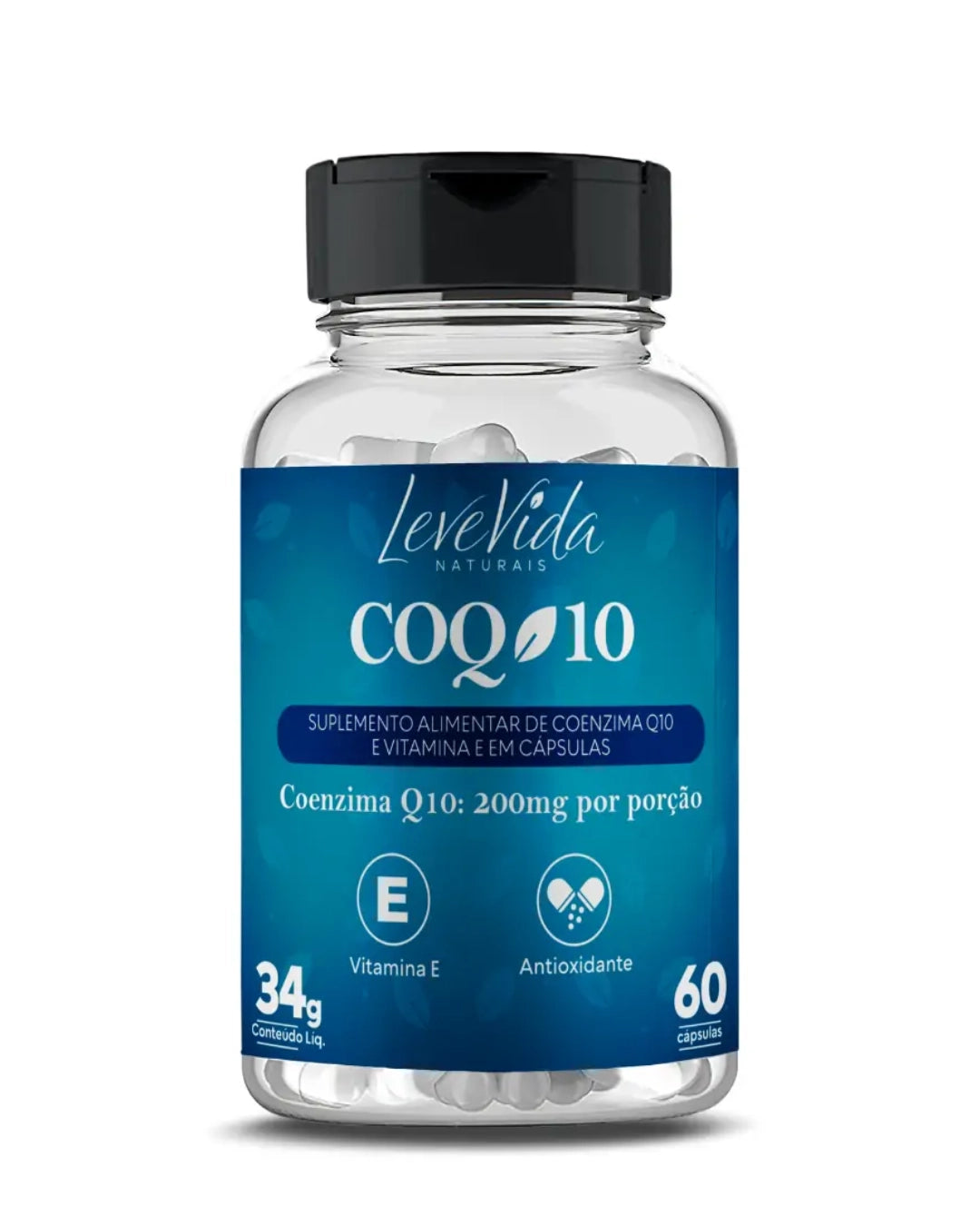 Coenzima Coq10 60 Caps - Leve Vida