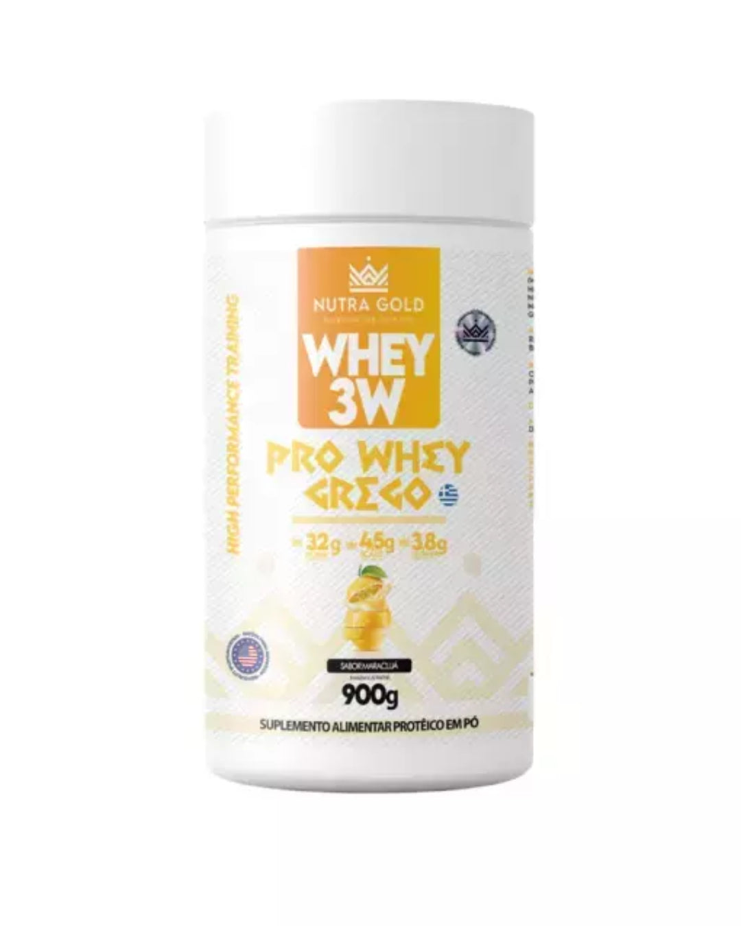 Whey Pro Grego Maracujá Pote 900g - Nutra Gold