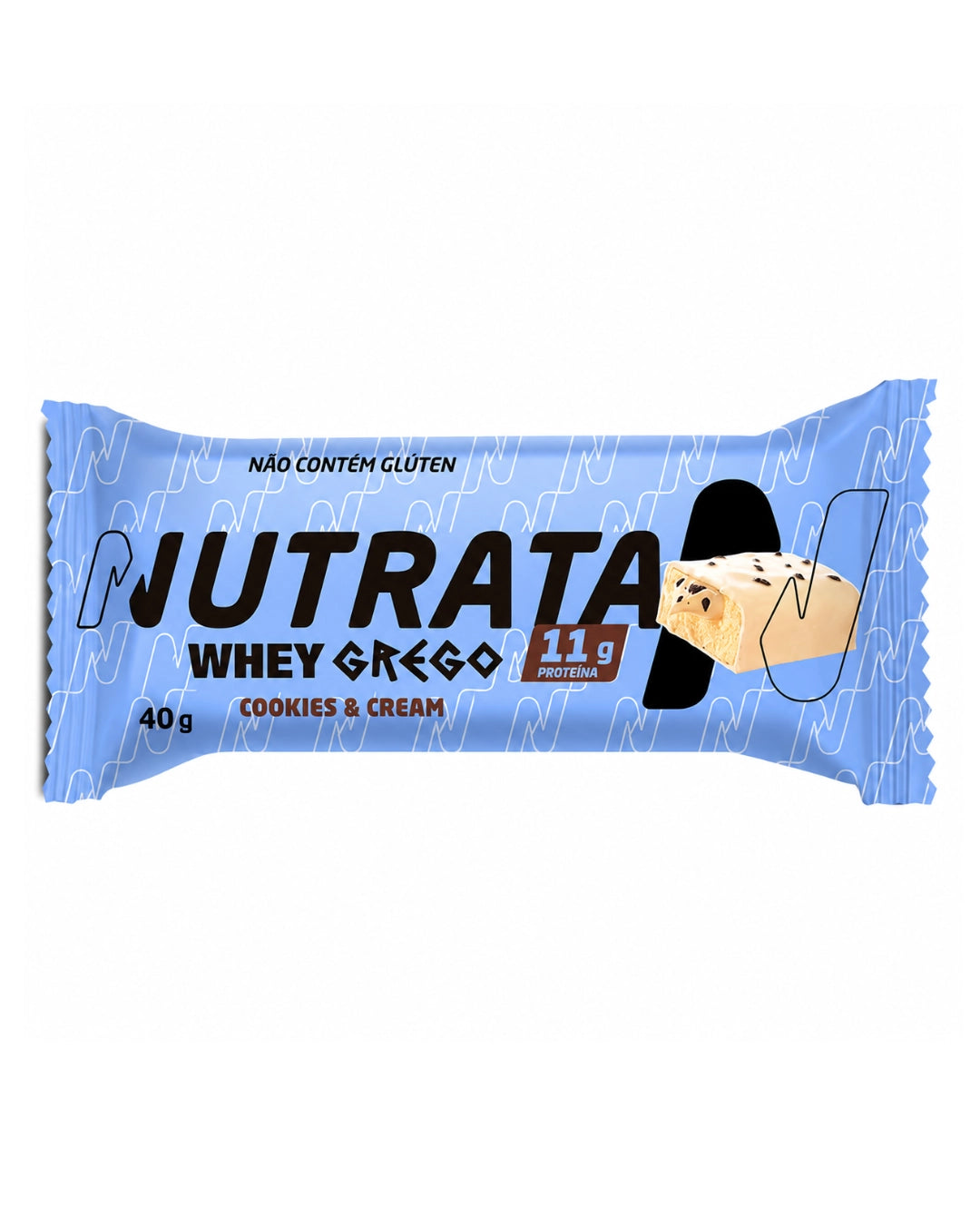 Barrinha Whey Grego Sabor Cookies e Cream 40g - Nutrata