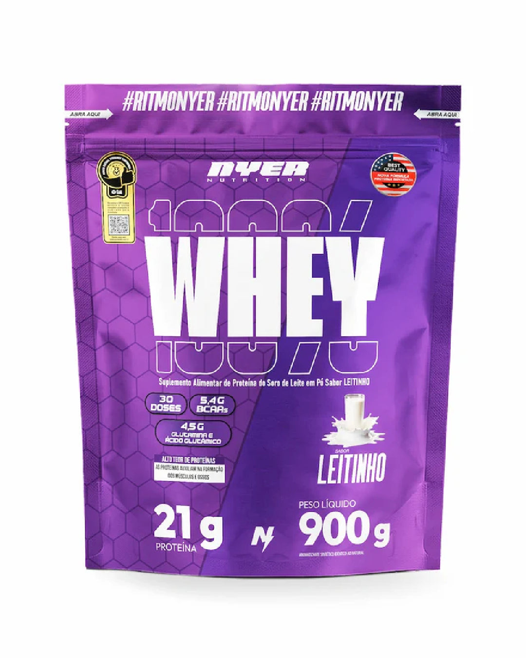 Whey Protein Nyer Refil 900g - Leitinho