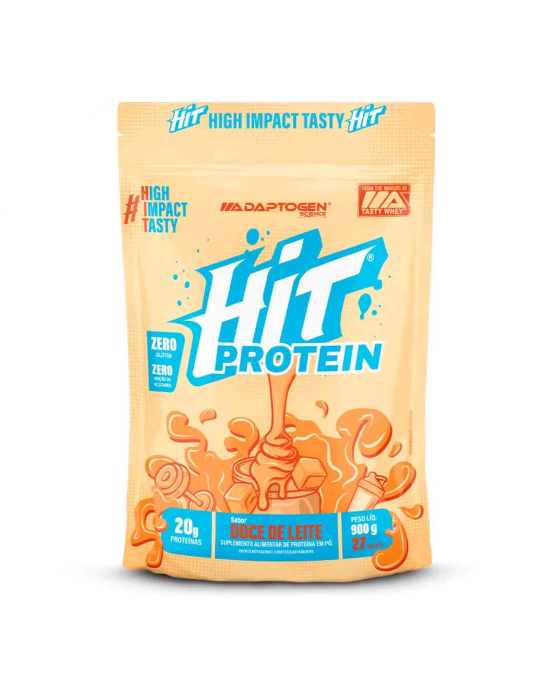 Hit Protein Sabor Doce de Leite 900g - Adaptogen