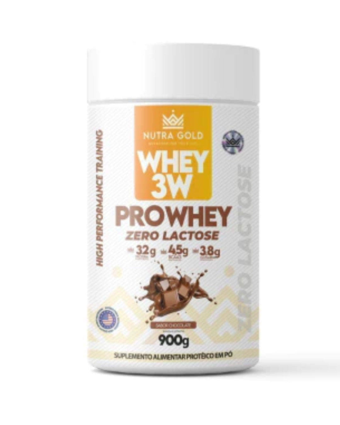 Whey Pro Zero Lactose Chocolate 900g - Nutra Gold
