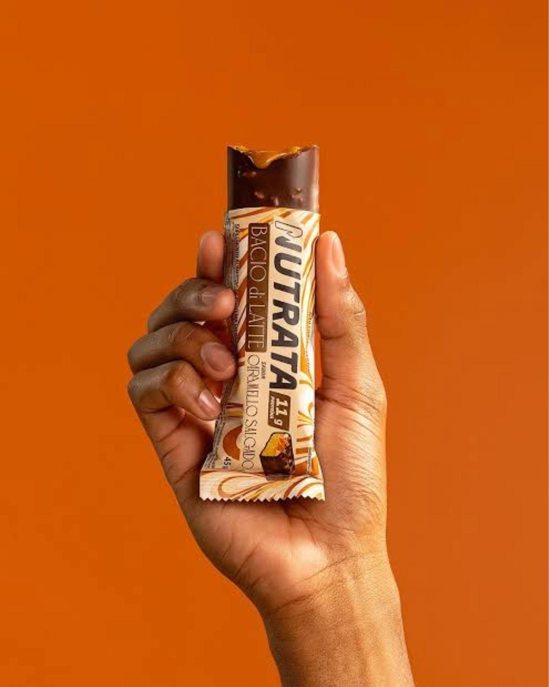 Barrinha Bacio di Latte Sabor Caramello Salgado 45g  - Nutrata