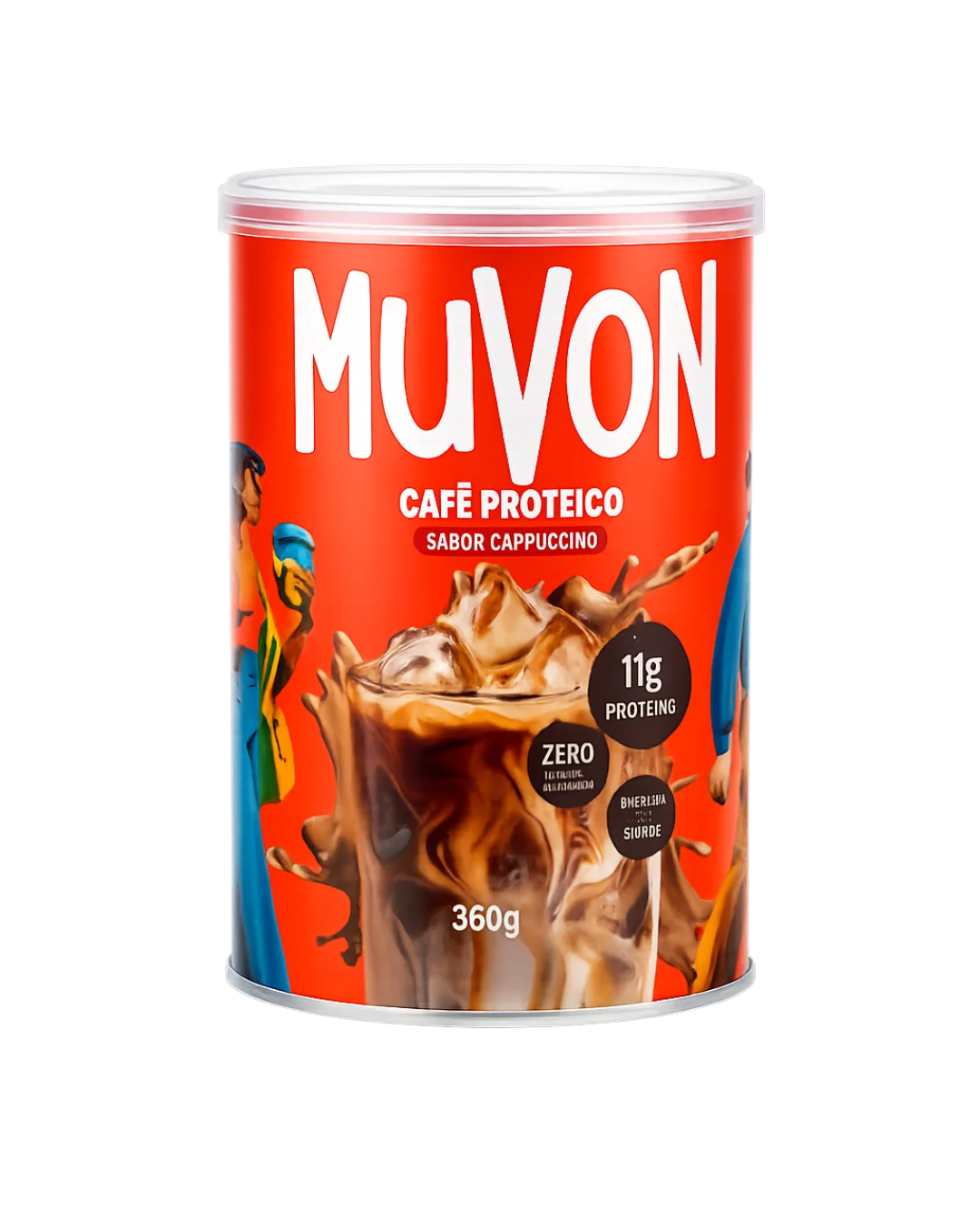 Café Proteico Sabor Cappuccino 360g - Muvon
