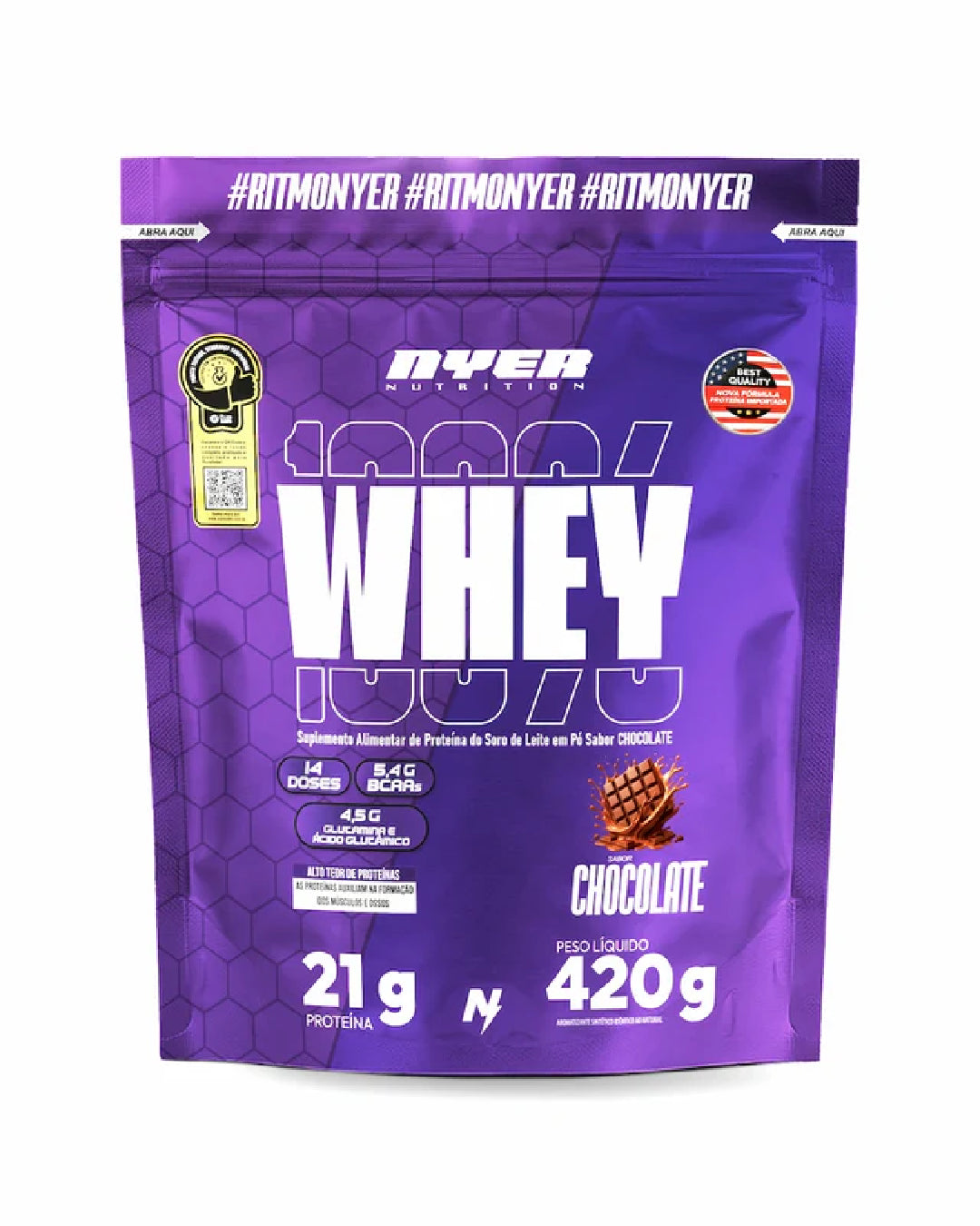 Whey Protein Nyer Refil 420g  - Chocolate