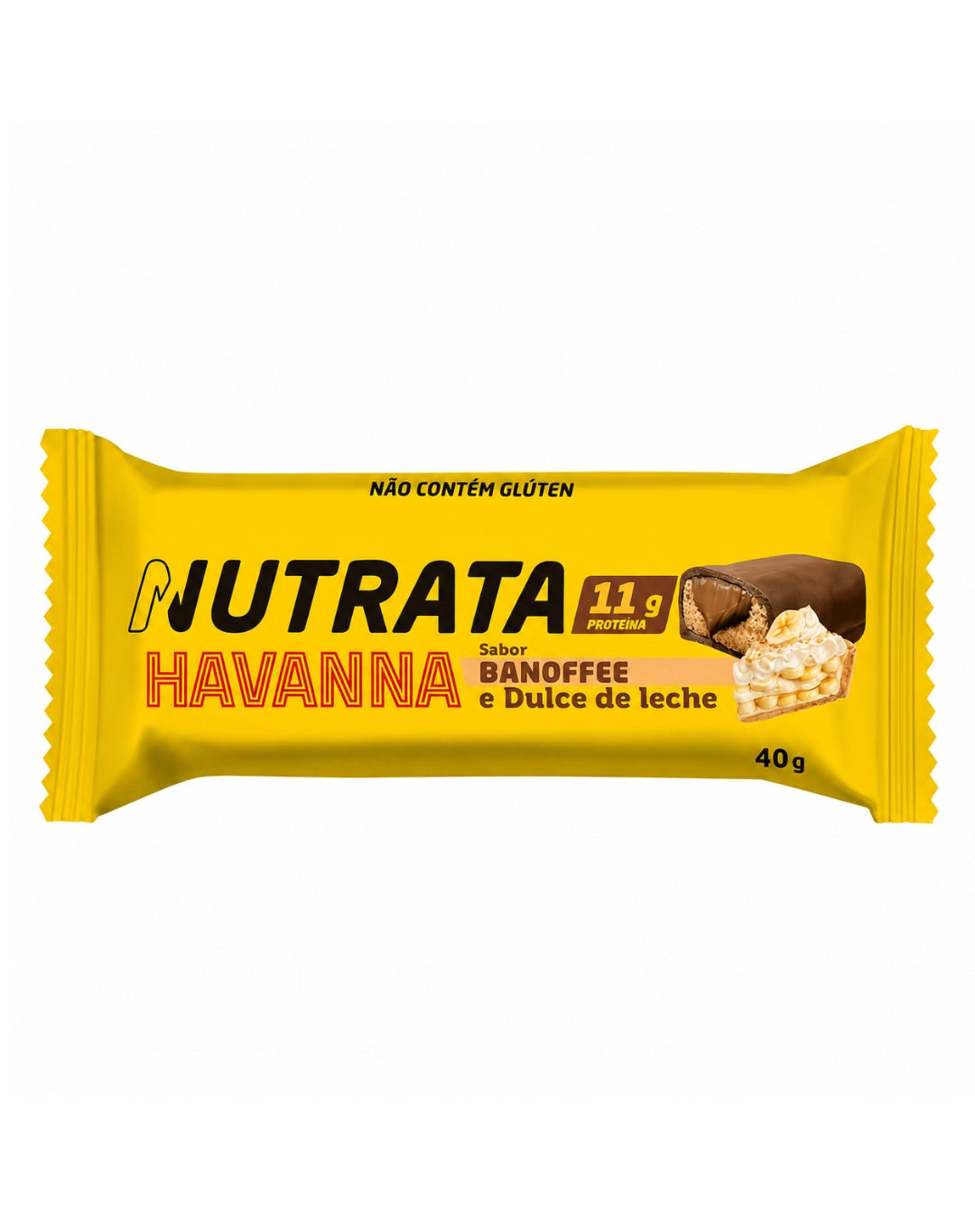 Barrinha Bar Sabor Banoffee e Doce de leite 40g - Nutrata