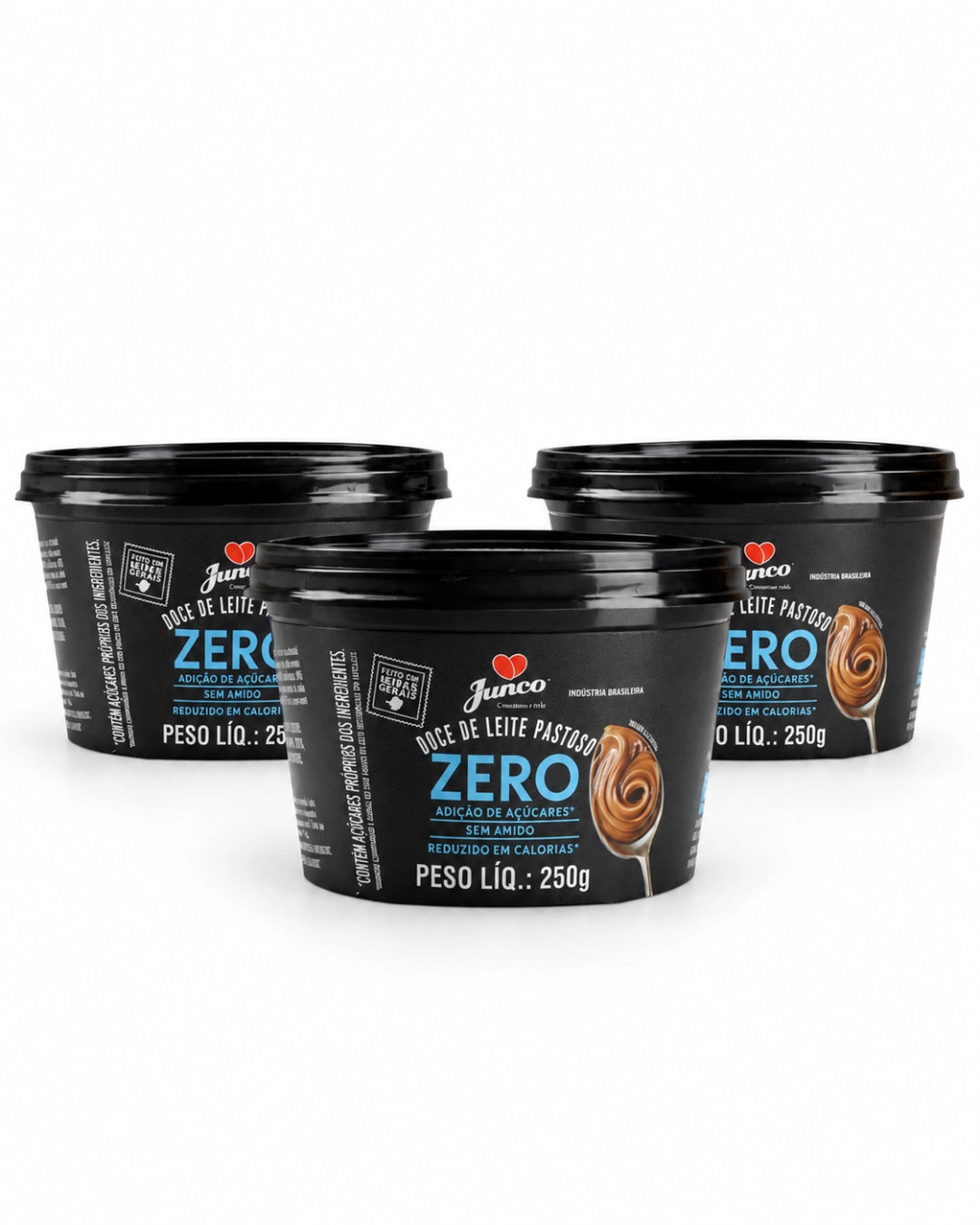 Kit 3 unidades Doce de Leite Zero Açúcar 250g - Junco