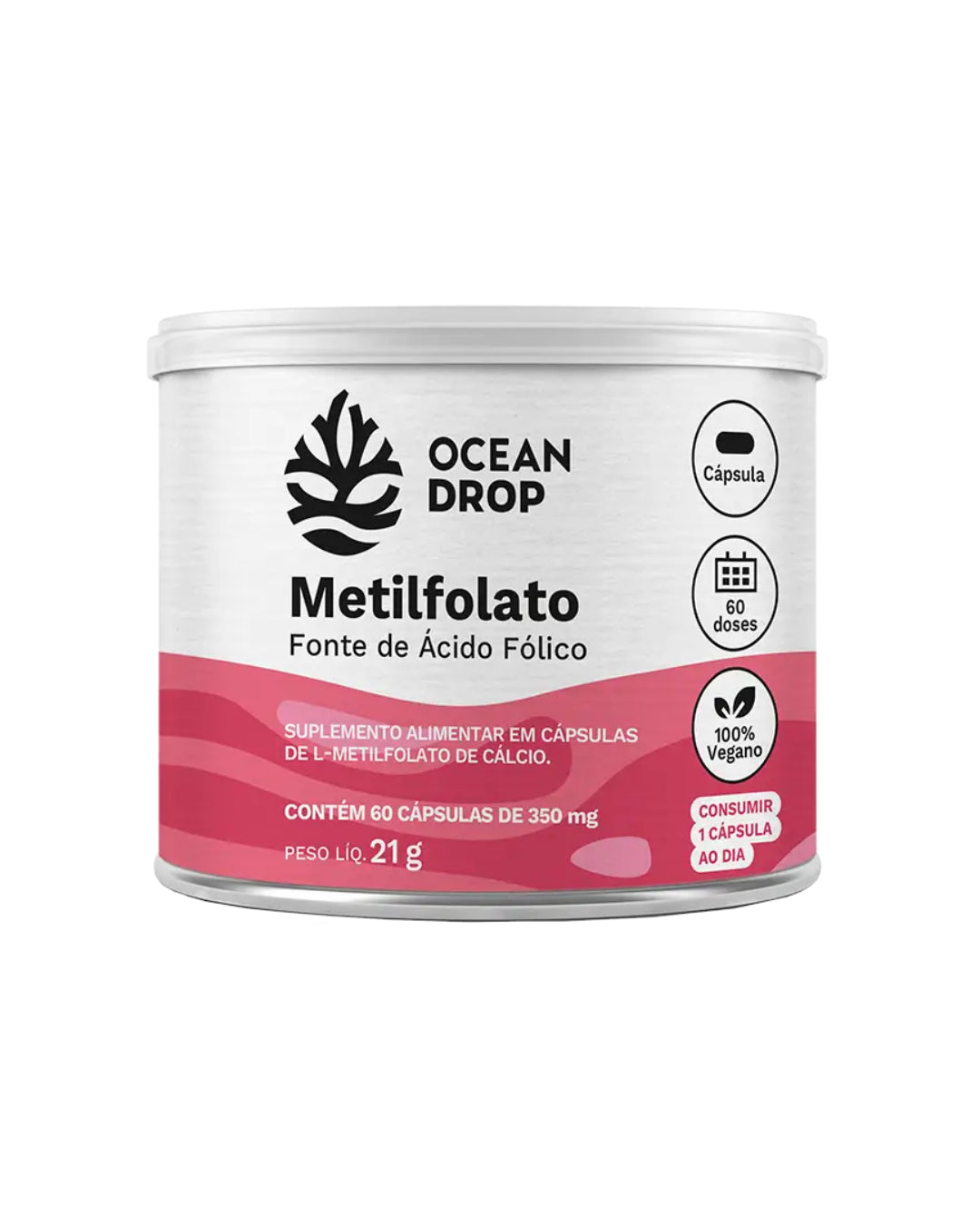 Metilfolato 60 caps - Ocean Drop