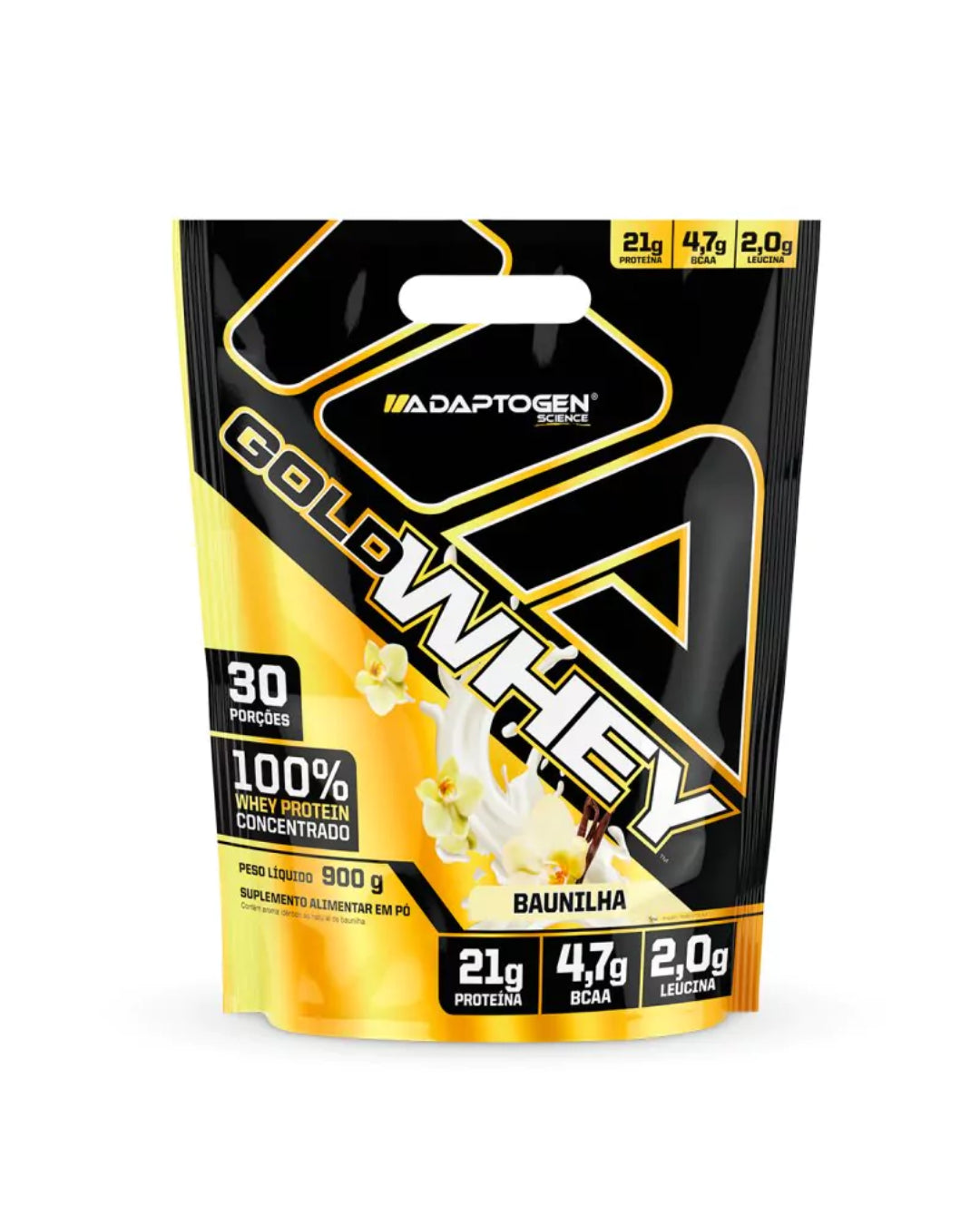 Gold Whey 900g Baunilha Refil - Adaptogen