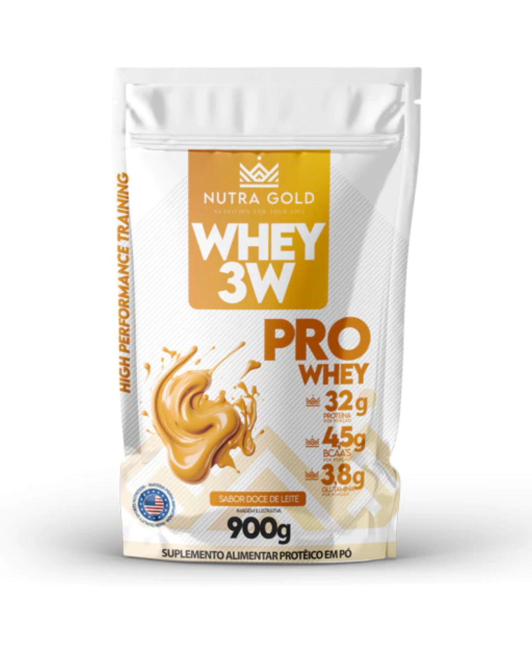 Whey Pro Doce de Leite Refil 900g - Nutra Gold