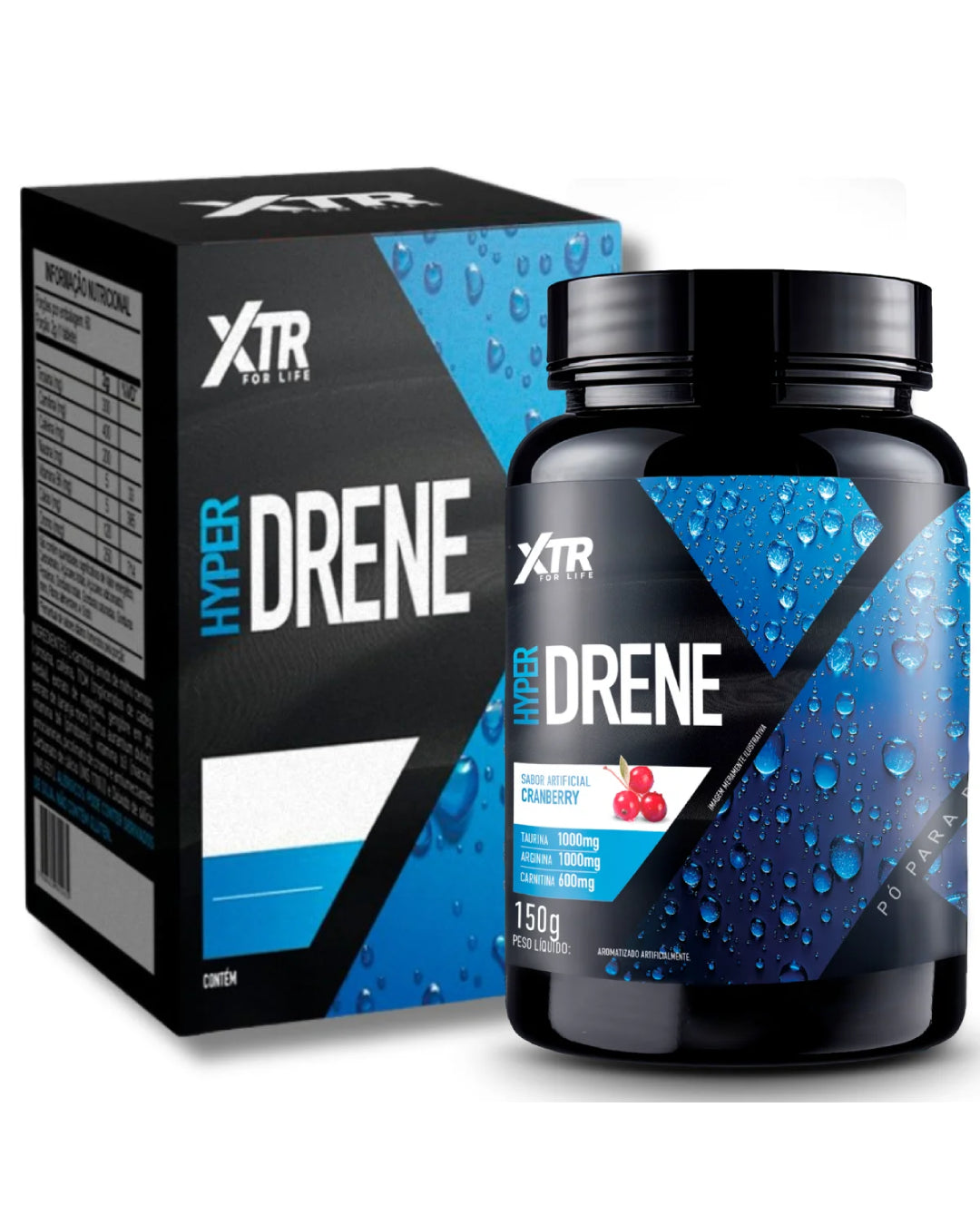 Hyper Drene Cha Diurético Sabor Cranberry 150g - XTR