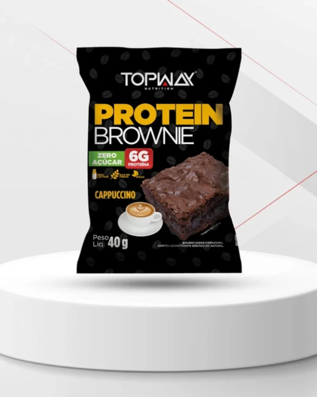 Protein Brownie Sabor Cappuccino 40g - Topway