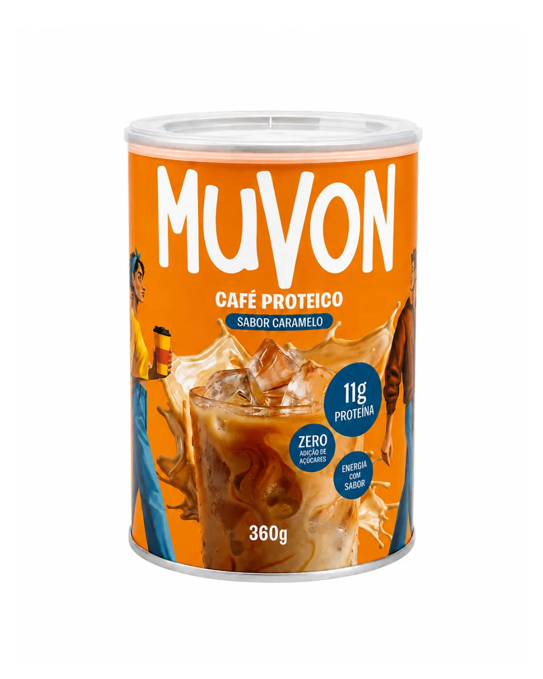 Café Proteico Sabor Caramelo Salgado  360g - Muvon