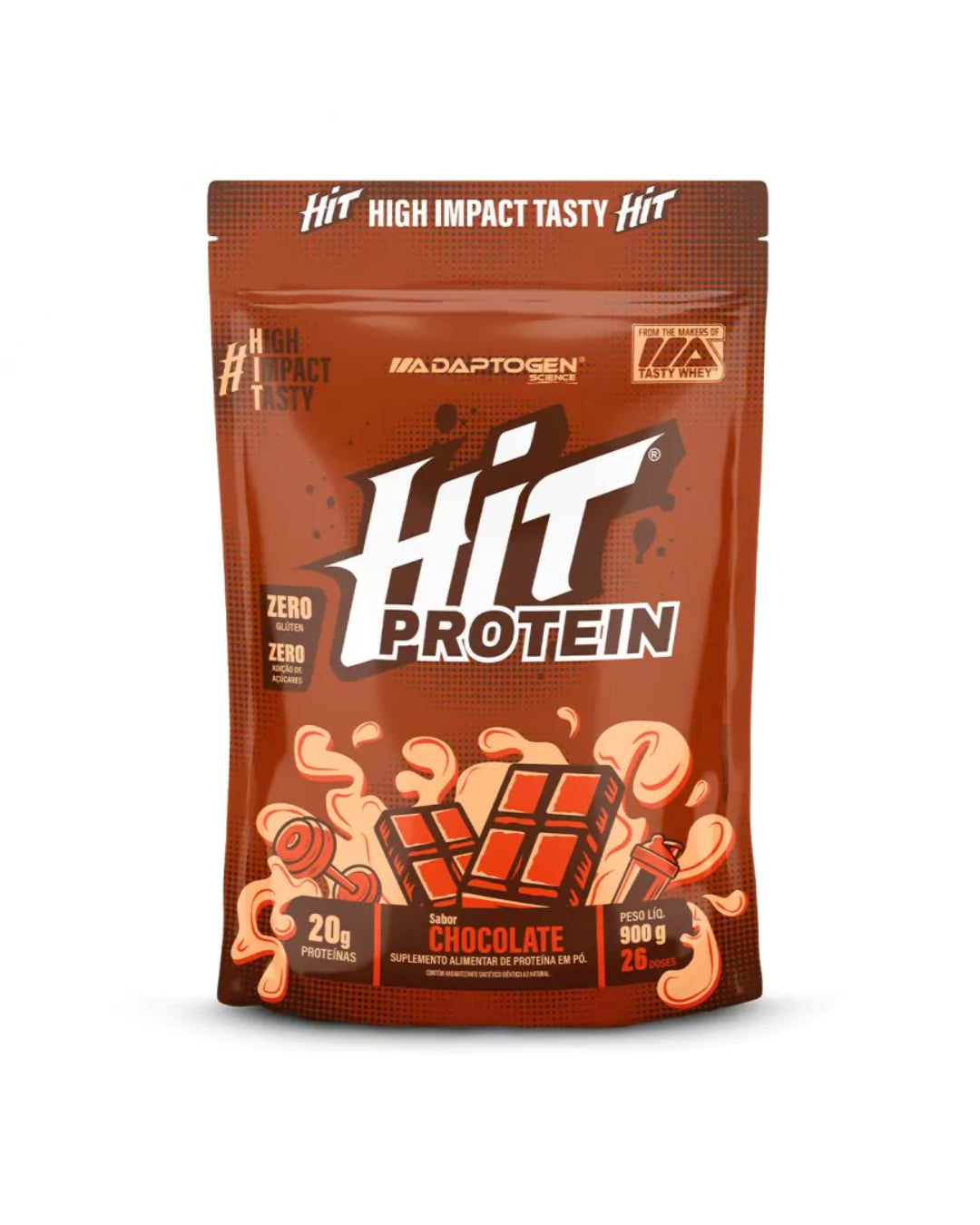 Hit Protein Sabor Chocolate 900g - Adaptogen