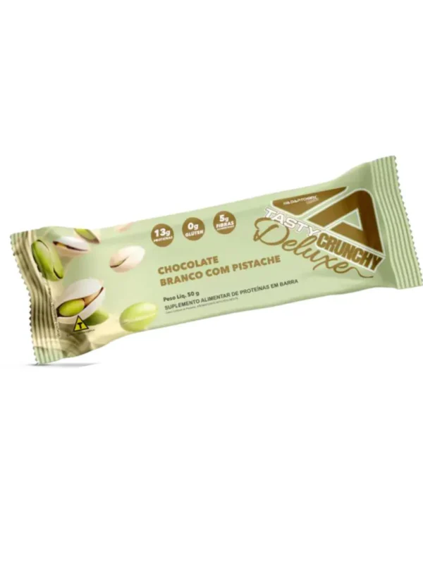 Tasty Crunchy Deluxe Chocolate Branco com Pistache 50g - Adaptogen