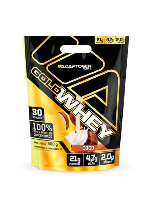 Gold Whey 900g Coco Refil - Adaptogen