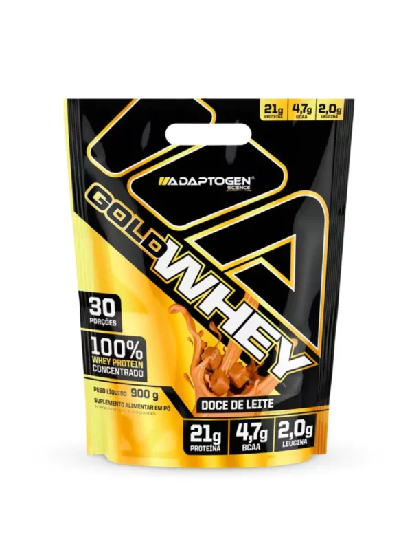 Gold Whey 900g Doce de Leite Refil - Adaptogen