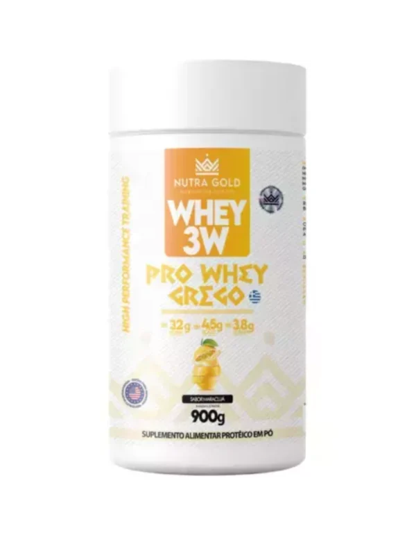 Whey Pro Grego Maracujá Pote 900g - Nutra Gold