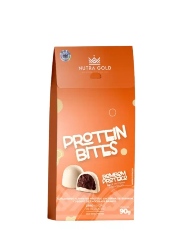 Protein Bites Chocolate Branco 90g - Nutra Gold
