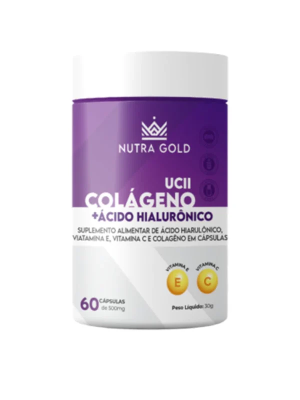 Colágeno UCII com Ácido Hialurônico 60 caps - Nutra Gold