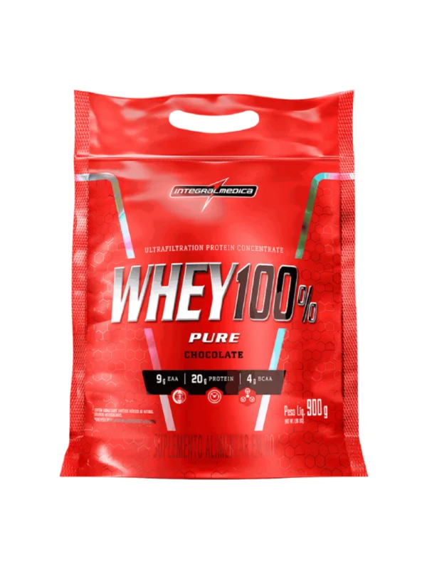 Whey 100% Chocolcate Refil 900g - Integralmedica