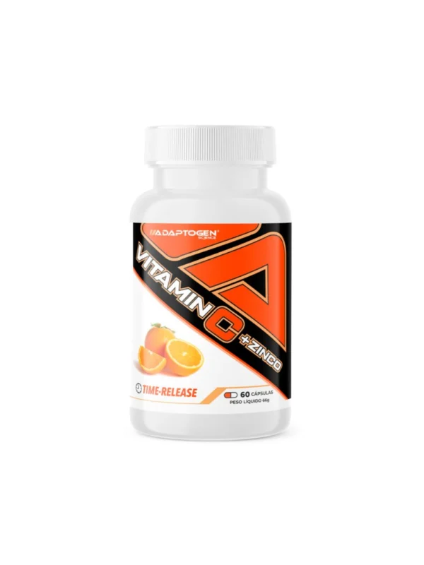 Vitamina C 1g + Zinco 29mg 60 Caps - Adaptogen