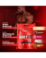 Whey 100% 900g Refil Morango - Integralmedica - Imagem 3