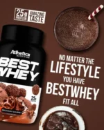 Best Whey Protein Brigadeiro Gourmet 900g - Atlhetica - Imagem 2