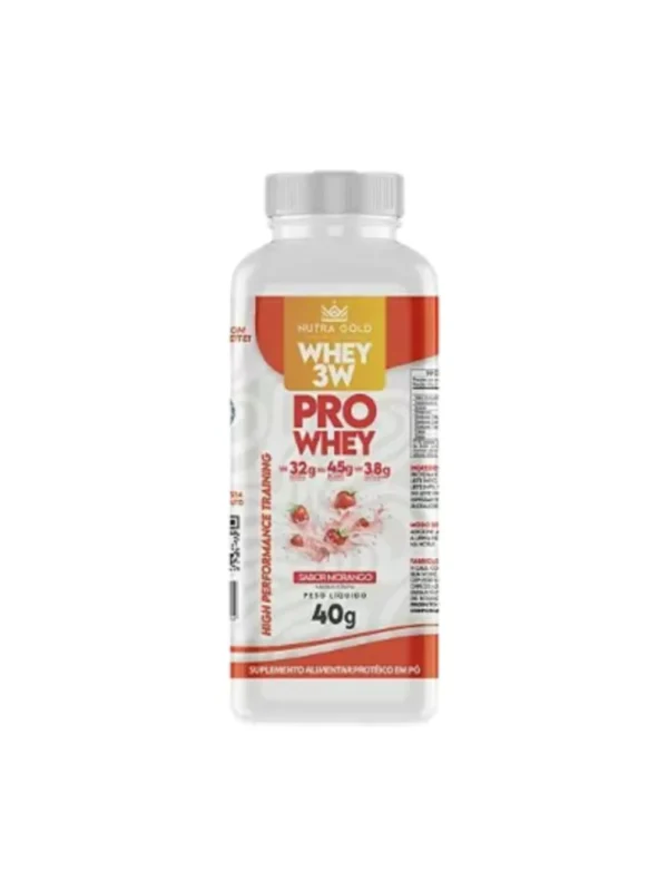 Whey Pro Morango Dose 40g - Nutra Gold