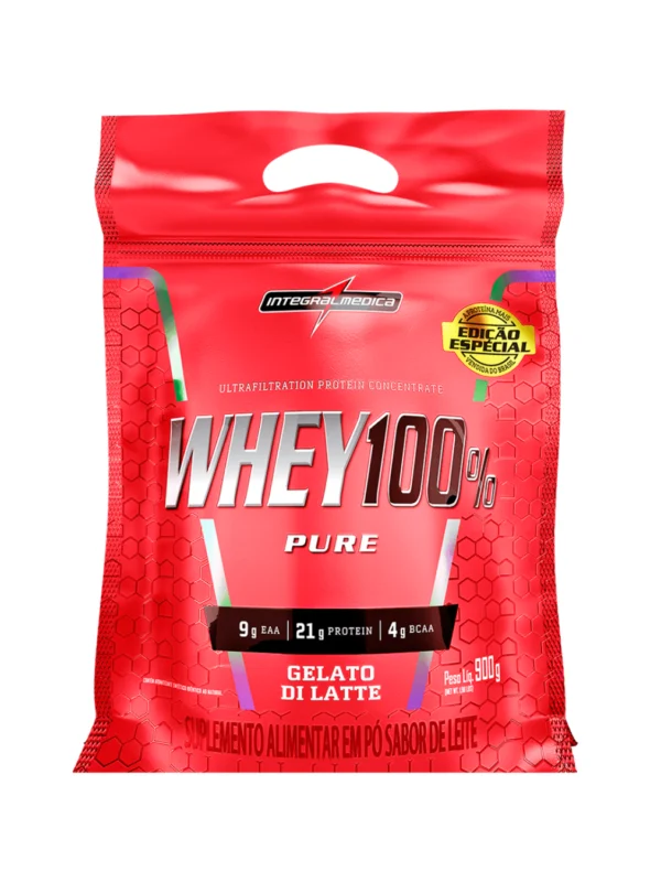 Whey 100% Gelato Di Latte Refil 900g - Integralmedica