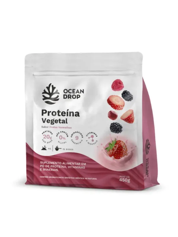 Proteína Vegetal Frutas Vermelhas 450g - Ocean Drop