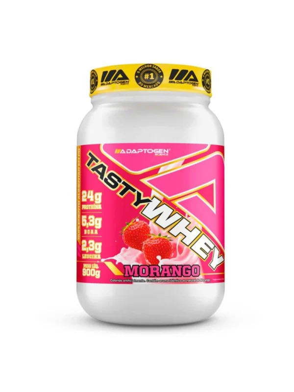 Tasty Whey 3W Gourmet Morango 900g - Adaptogen