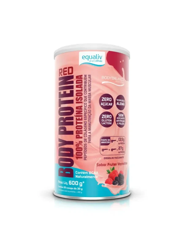 Body Protein 600g Sabor Red - Equaliv