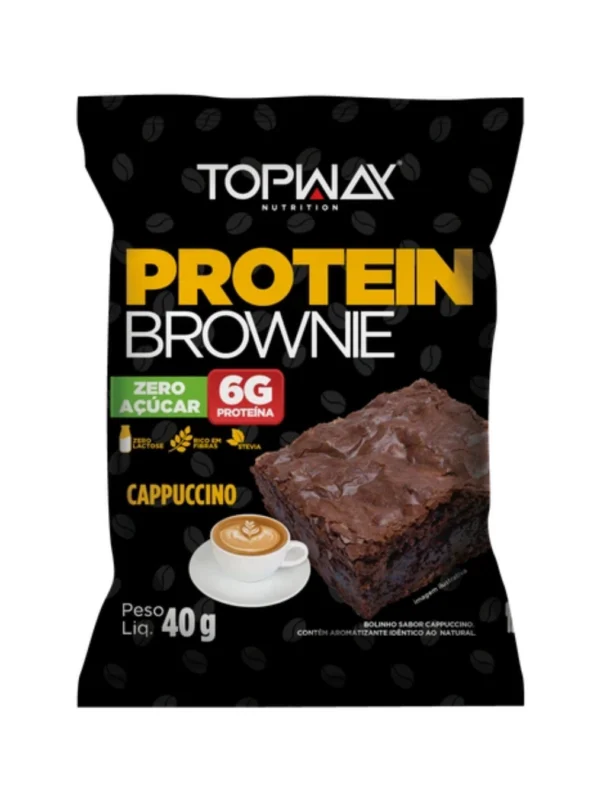 Protein Brownie Sabor Cappuccino 40g - Topway