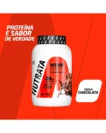 W100 Whey Concentrado 900g Sabor Double Chocolate - Nutrata - Imagem 3