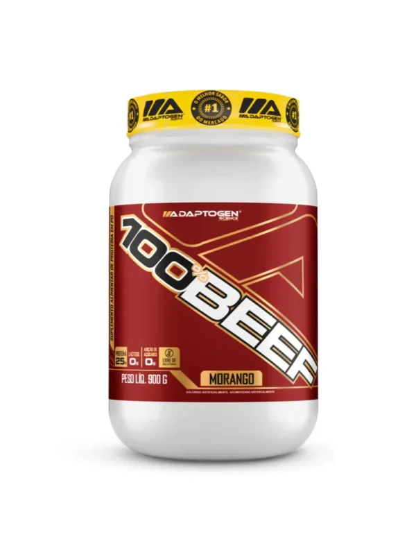 100% Beef Sabor Morango 900g - Adaptogen