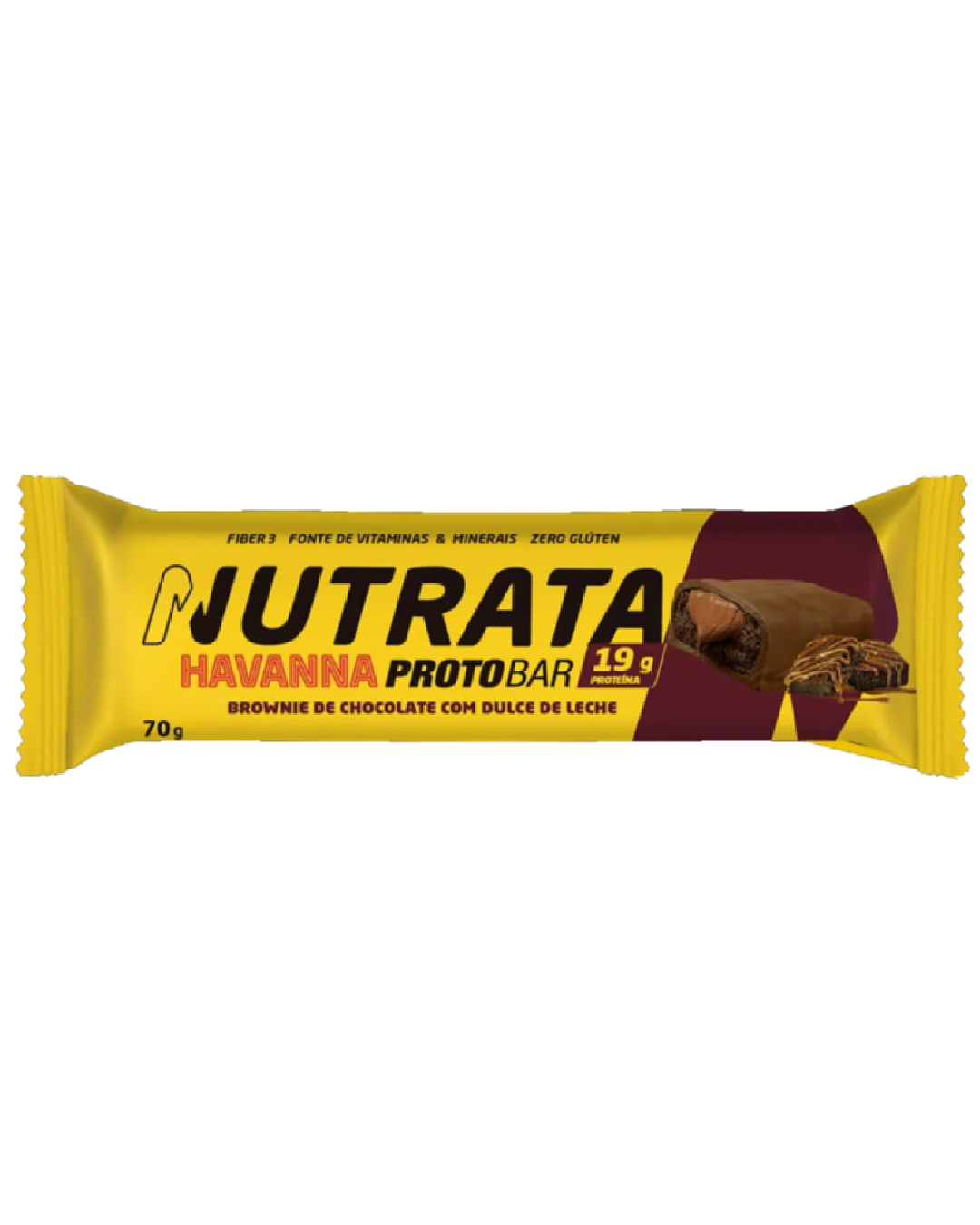 Barrinha Proto Bar Brownie Dulce de Leche 40g - Nutrata 01 Barrinha Proto Bar Brownie Dulce de Leche 40g - Nutrata - Imagem 1