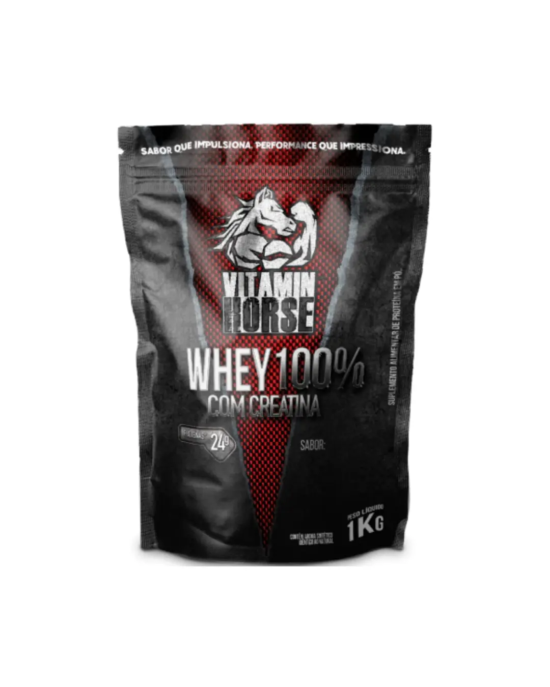 0a1485caa8d4e9a6b2bd477c37b1f51a.webp Whey 100% Com Creatina 1kg Sabor Chocolate - Vitamin Horse - Imagem 1